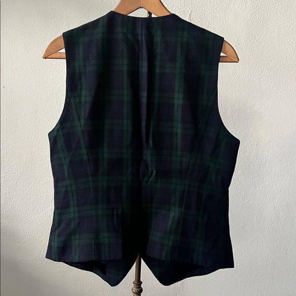 Graham & Gunn Plaid Wool Vest Womens 8 - Picture 3 of 3